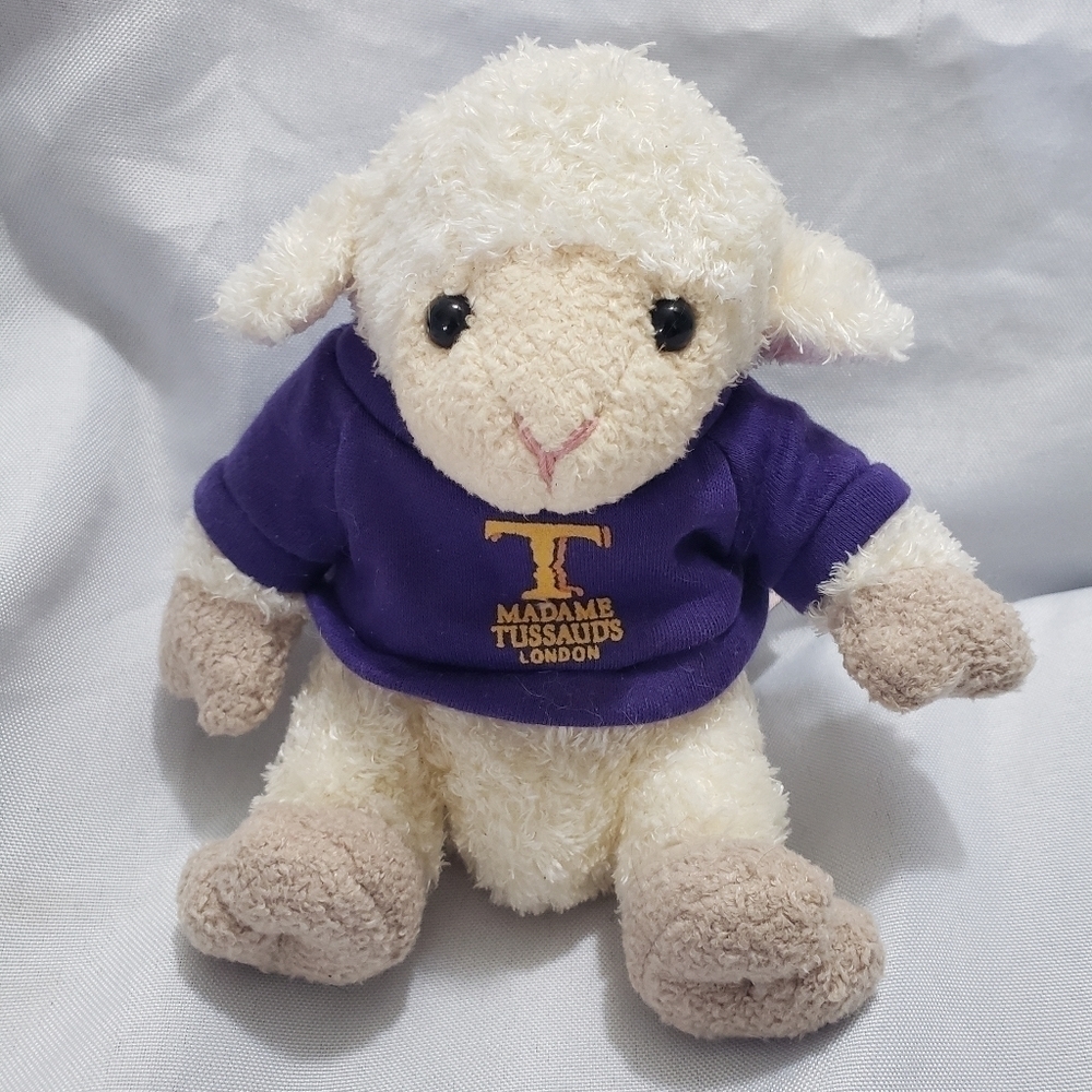 Lamb Plush Madame Toussaud's London Collectible 5.5 Inch Purple T-Shirt Soft